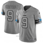Maglia NFL Limited Detroit Lions Stafford Team Logo Gridiron Grigio