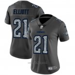 Maglia NFL Limited Donna Dallas Cowboys Elliott Static Fashion Grigio