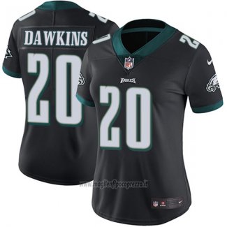 Maglia NFL Limited Donna Philadelphia Eagles 20 Dawkins Nero