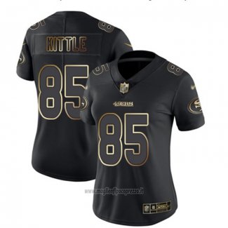 Maglia NFL Limited Donna San Francisco 49ers Kittle Vapor Untouchable Nero