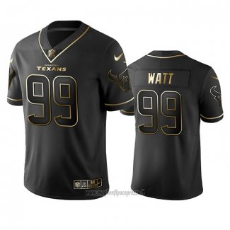 Maglia NFL Limited Houston Texans J J Watt Golden Edition Nero