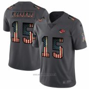 Maglia NFL Limited Kansas City Chiefs Mahomes Retro Flag Nero