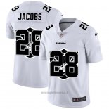 Maglia NFL Limited Las Vegas Raiders Jacobs Logo Dual Overlap Bianco