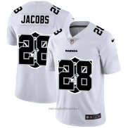 Maglia NFL Limited Las Vegas Raiders Jacobs Logo Dual Overlap Bianco