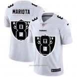 Maglia NFL Limited Las Vegas Raiders Mariota Logo Dual Overlap Bianco