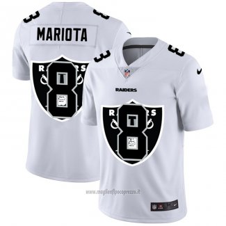 Maglia NFL Limited Las Vegas Raiders Mariota Logo Dual Overlap Bianco