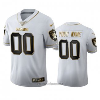 Maglia NFL Limited Las Vegas Raiders Personalizzate Golden Edition Bianco
