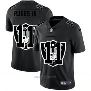 Maglia NFL Limited Las Vegas Raiders Ruggs Iii Logo Dual Overlap Nero