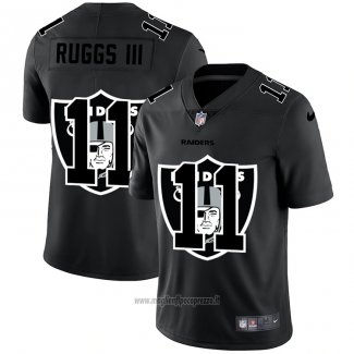 Maglia NFL Limited Las Vegas Raiders Ruggs Iii Logo Dual Overlap Nero
