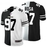 Maglia NFL Limited Los Angeles Chargers Bosa Black White Split