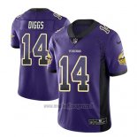 Maglia NFL Limited Minnesota Vikings Stefon Diggs Viola 2018 Rush Drift Fashion