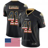 Maglia NFL Limited New Orleans Saints Alvin Kamara Rush USA Flag Nero