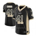 Maglia NFL Limited New Orleans Saints Alvin Kamara Saints Nero 2018 Rush Drift Fashion