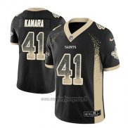 Maglia NFL Limited New Orleans Saints Alvin Kamara Saints Nero 2018 Rush Drift Fashion