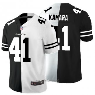 Maglia NFL Limited New Orleans Saints Kamara Black White Split