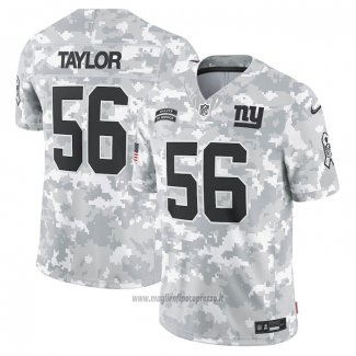 Maglia NFL Limited New York Giants Lawrence Taylor 2024 Salute To Service Retired Grigio