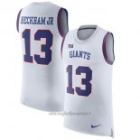 Maglia NFL Limited New York Giants Senza Maniche 13 Beckham Jr Bianco
