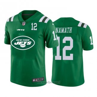 Maglia NFL Limited New York Jets Namath Big Logo Number Verde
