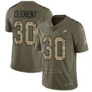 Maglia NFL Limited Philadelphia Eagles 30 Corey Clement 2017 Salute To Service Camuffamento