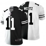 Maglia NFL Limited Philadelphia Eagles Wentz White Black Split