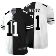 Maglia NFL Limited Philadelphia Eagles Wentz White Black Split