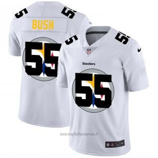 Maglia NFL Limited Pittsburgh Steelers Bush Logo Dual Overlap Bianco