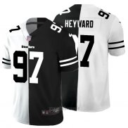 Maglia NFL Limited Pittsburgh Steelers Heyward White Black Split