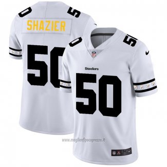 Maglia NFL Limited Pittsburgh Steelers Shazier Team Logo Fashion Bianco