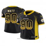 Maglia NFL Limited Pittsburgh Steelers Watt Rush Drift Fashion Nero