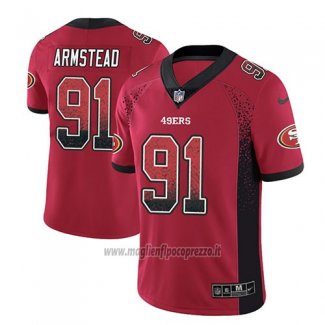 Maglia NFL Limited San Francisco 49ers Arik Armstead Rosso 2018 Rush Drift Fashion