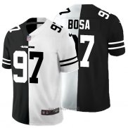Maglia NFL Limited San Francisco 49ers Bosa Black White Split
