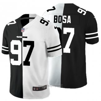 Maglia NFL Limited San Francisco 49ers Bosa Black White Split