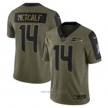 Maglia NFL Limited Seattle Seahawks Dk Metcalf 2021 Salute To Service Verde