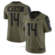 Maglia NFL Limited Seattle Seahawks Dk Metcalf 2021 Salute To Service Verde