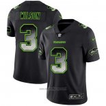 Maglia NFL Limited Seattle Seahawks Wilson Smoke Fashion Nero