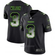 Maglia NFL Limited Seattle Seahawks Wilson Smoke Fashion Nero