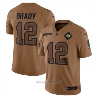 Maglia NFL Limited Tampa Bay Buccaneers Tom Brady 2023 Salute To Service Marrone