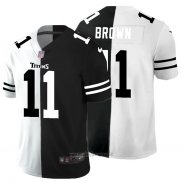 Maglia NFL Limited Tennessee Titans Brown White Black Split