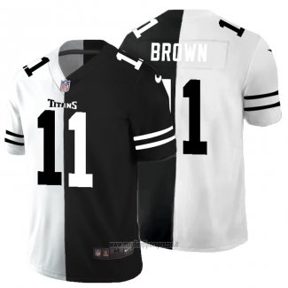 Maglia NFL Limited Tennessee Titans Brown White Black Split
