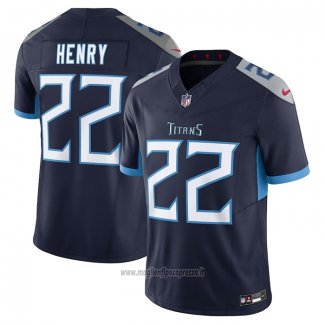 Maglia NFL Limited Tennessee Titans Derrick Henry Vapor F.u.s.e. Blu