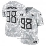 Maglia NFL Limited Tennessee Titans Jeffery Simmons 2024 Salute To Service Grigio