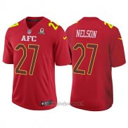 Maglia NFL Pro Bowl AFC Nelson 2017 Rosso