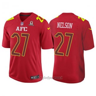 Maglia NFL Pro Bowl AFC Nelson 2017 Rosso