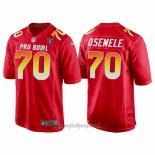 Maglia NFL Pro Bowl Las Vegas Raiders 70 Kelechi Osemele AFC 2018 Rosso