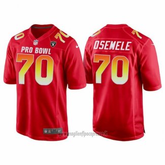 Maglia NFL Pro Bowl Las Vegas Raiders 70 Kelechi Osemele AFC 2018 Rosso