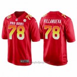 Maglia NFL Pro Bowl Pittsburgh Steelers 78 Alejandro Villanueva AFC 2018 Rosso