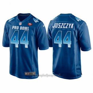 Maglia NFL Pro Bowl San Frsncisco 49ers 44 Kyle Juszczyk NFC 2018 Blu