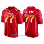 Maglia NFL Pro Bowl Tennessee Titans 77 Taylor Lewan AFC 2018 Rosso
