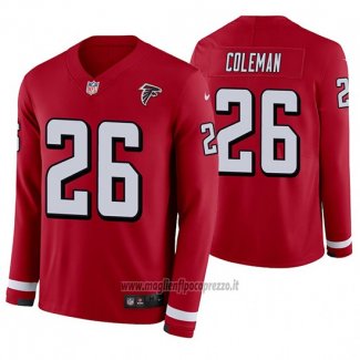Maglia NFL Therma Manica Lunga Atlanta Falcons Tevin Coleman Rosso