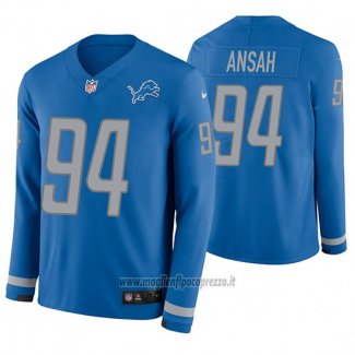 Maglia NFL Therma Manica Lunga Detroit Lions Ezekiel Ansah Blu